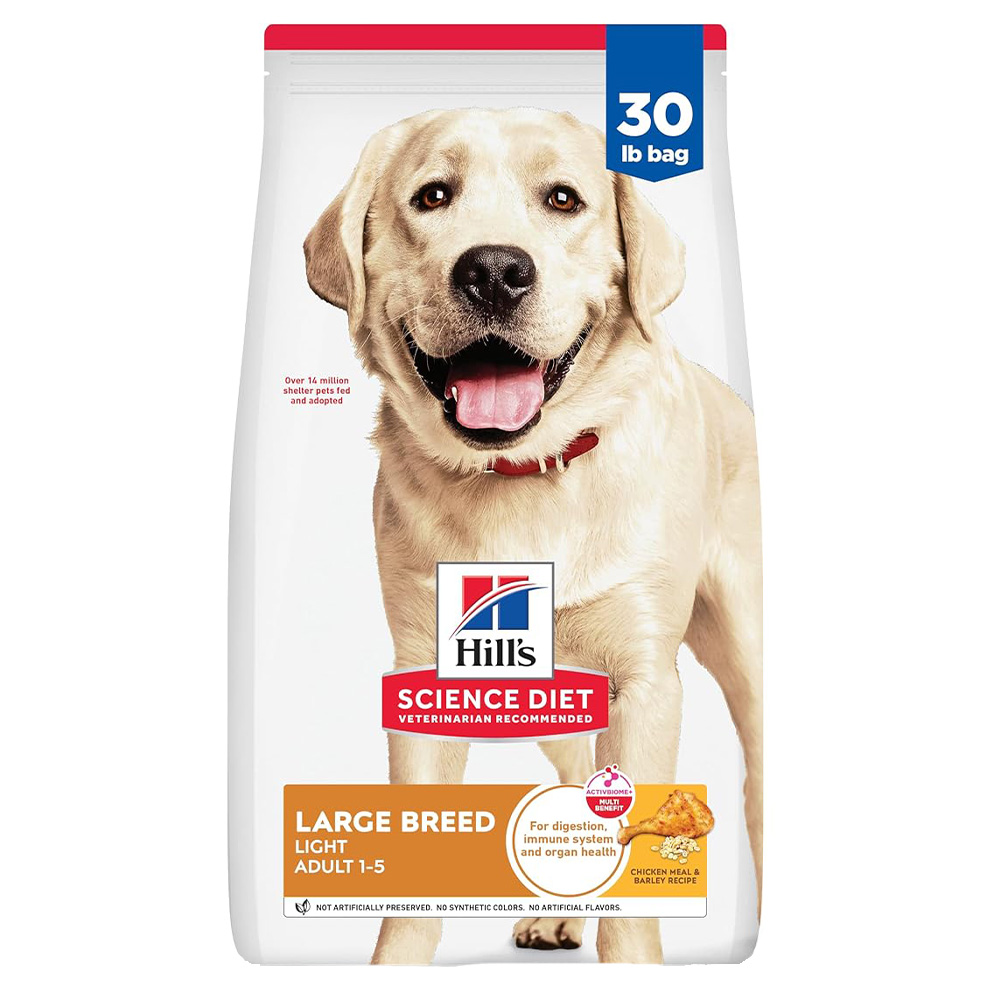 image of Light Large Breed Adult Chicken Meal and Barley Dog Food, 30 lb