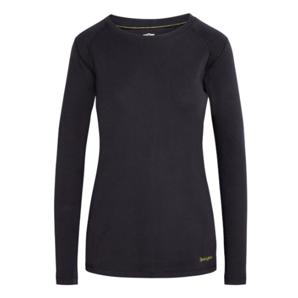 image of Women's Long Sleeve Crew- Tug-Free, Black