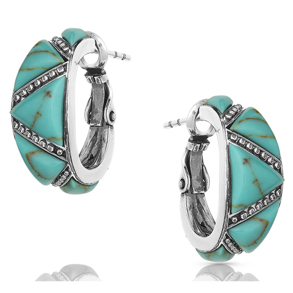 image of Women's Earrings- Turquoise Wedge