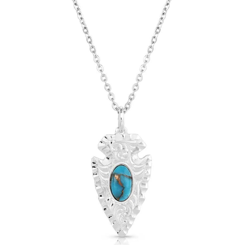 image of Women's Necklace- Chiseled Arrowhead