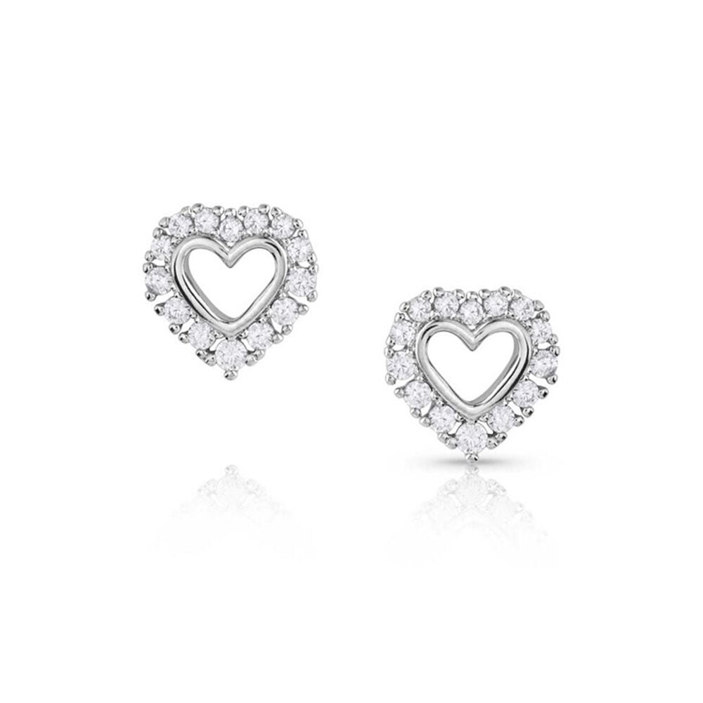 image of Women's Icy Heart Earrings