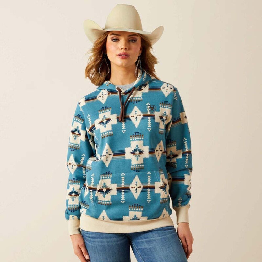 image of Women's Logo 2.0 Hoodie, Agave Southwest Print