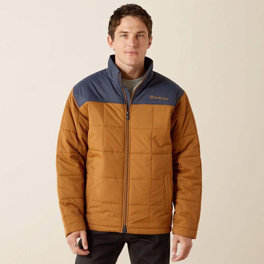 image of Men's Crius Insulated Jacket, Blue Nights/Almond Khaki