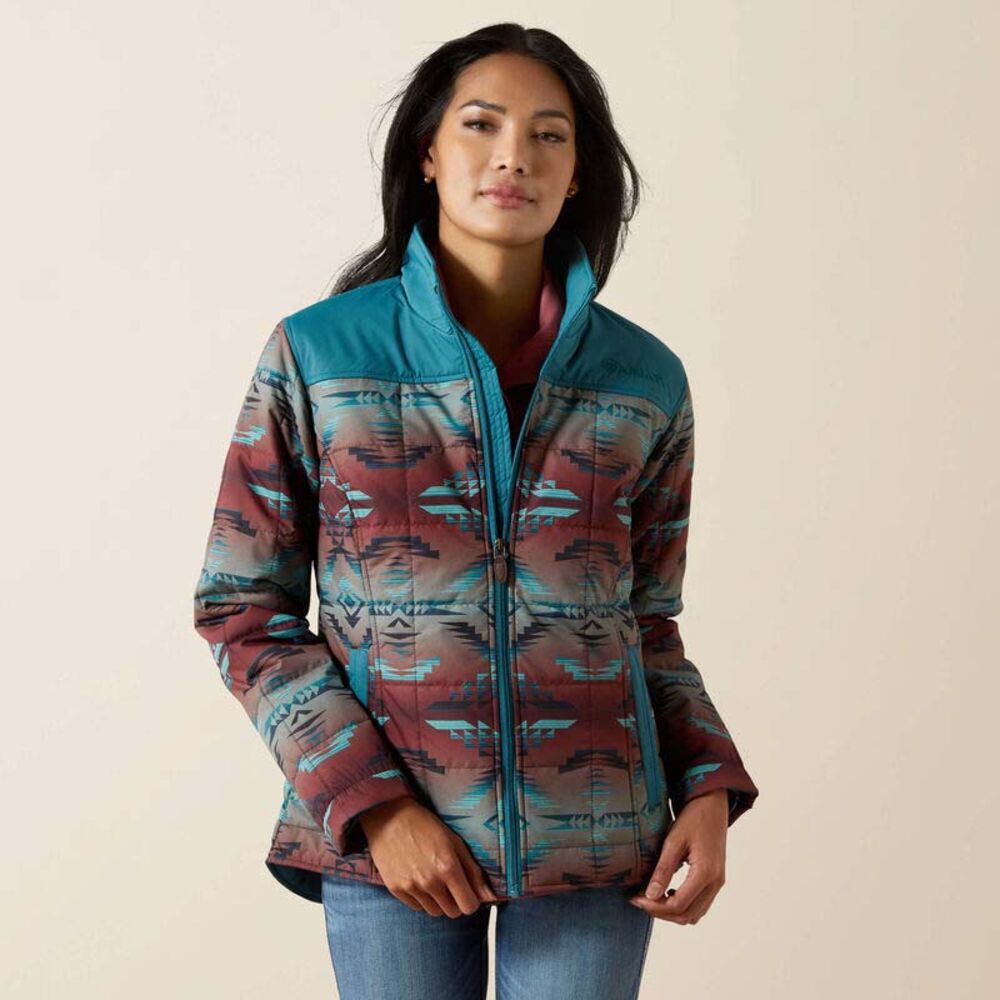image of Women's Crius Insulated Jacket, Dagonfly/Inez Blanket Print