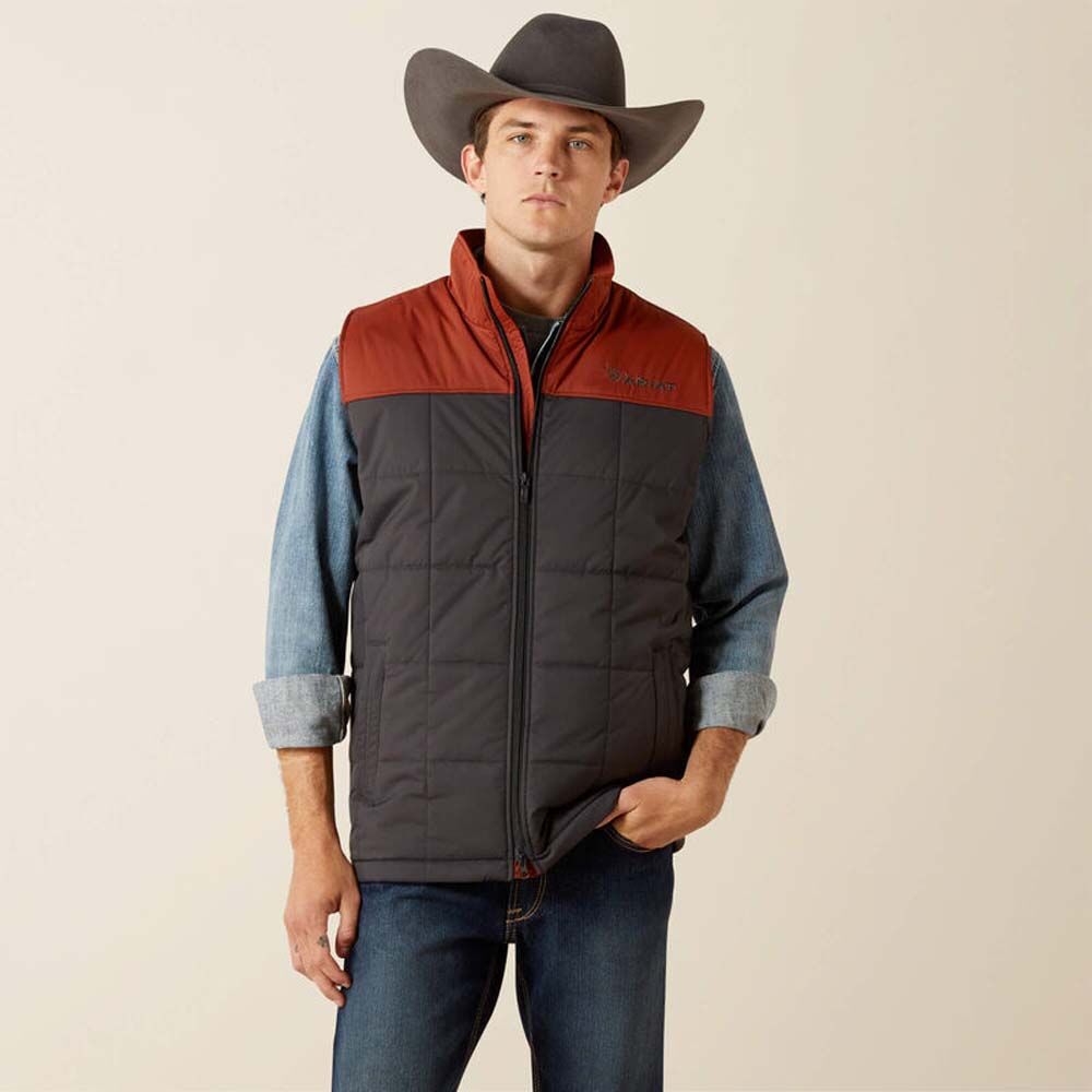 image of Men's Crius Insulated Vest, Smoked Paprika/Phantom