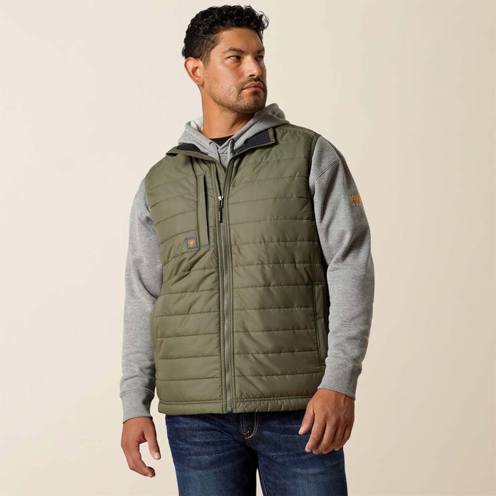 image of Men's Rebar Cordura Ripstop Lightweight Insulated Vest, Beetle