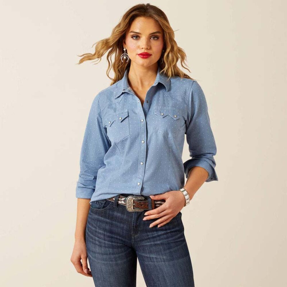 image of Women's Merchant Western Shirt, Merchantile Dobby