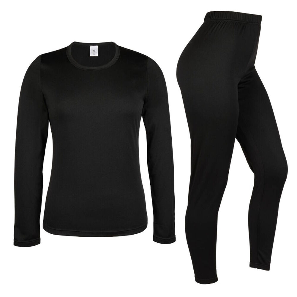 image of Women's Base Layer Set- Black