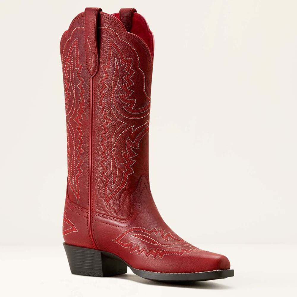 image of Girls' Casanova D Toe Western Boot, Chili Red