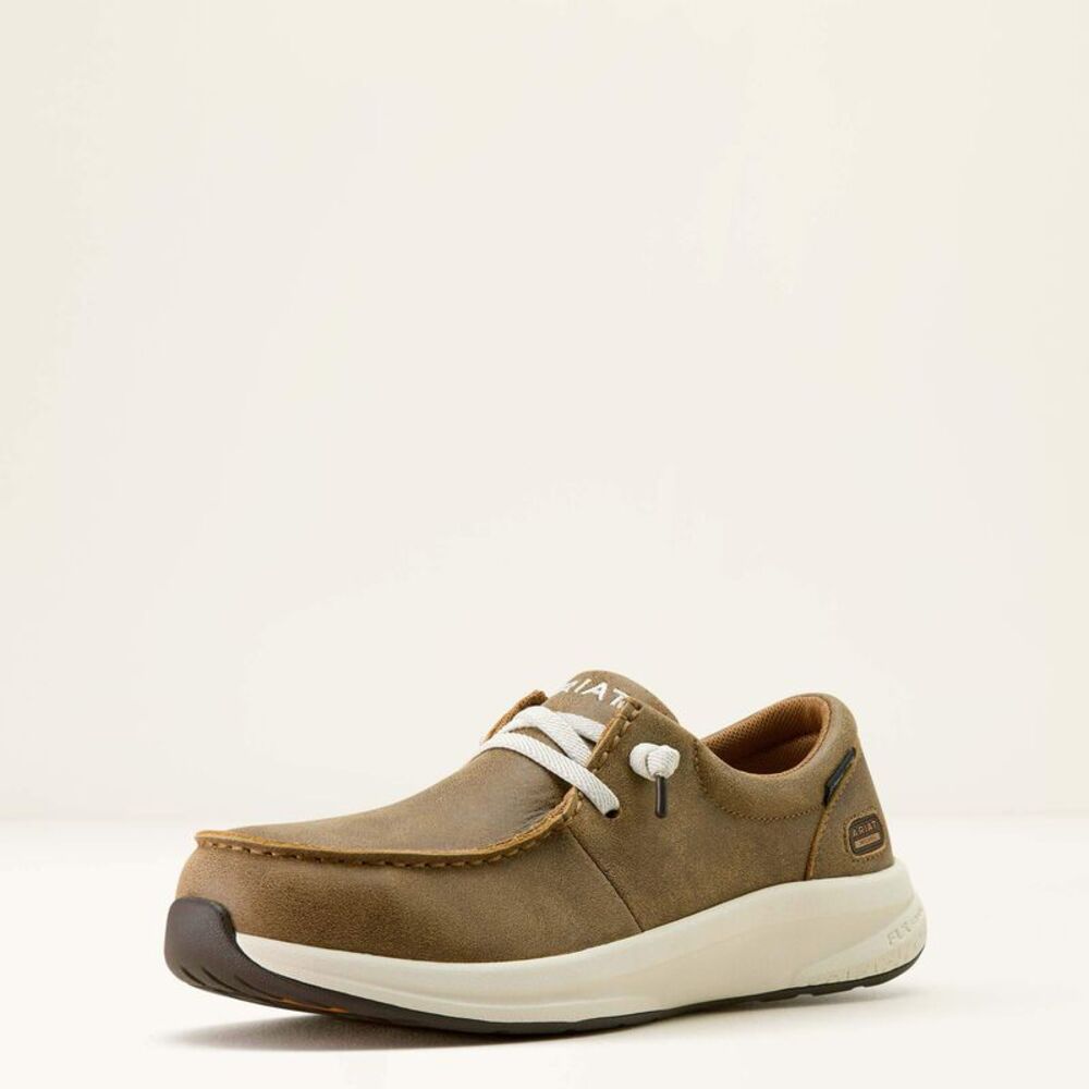 image of Women's Buckeye Steel Toe Work Shoe, Brown Bomber