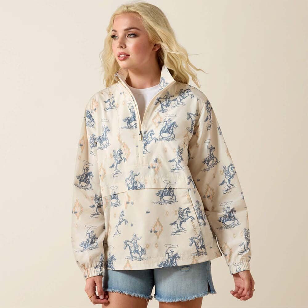 image of Women's Whisper Pullover Jacket, Southwest Rodeo