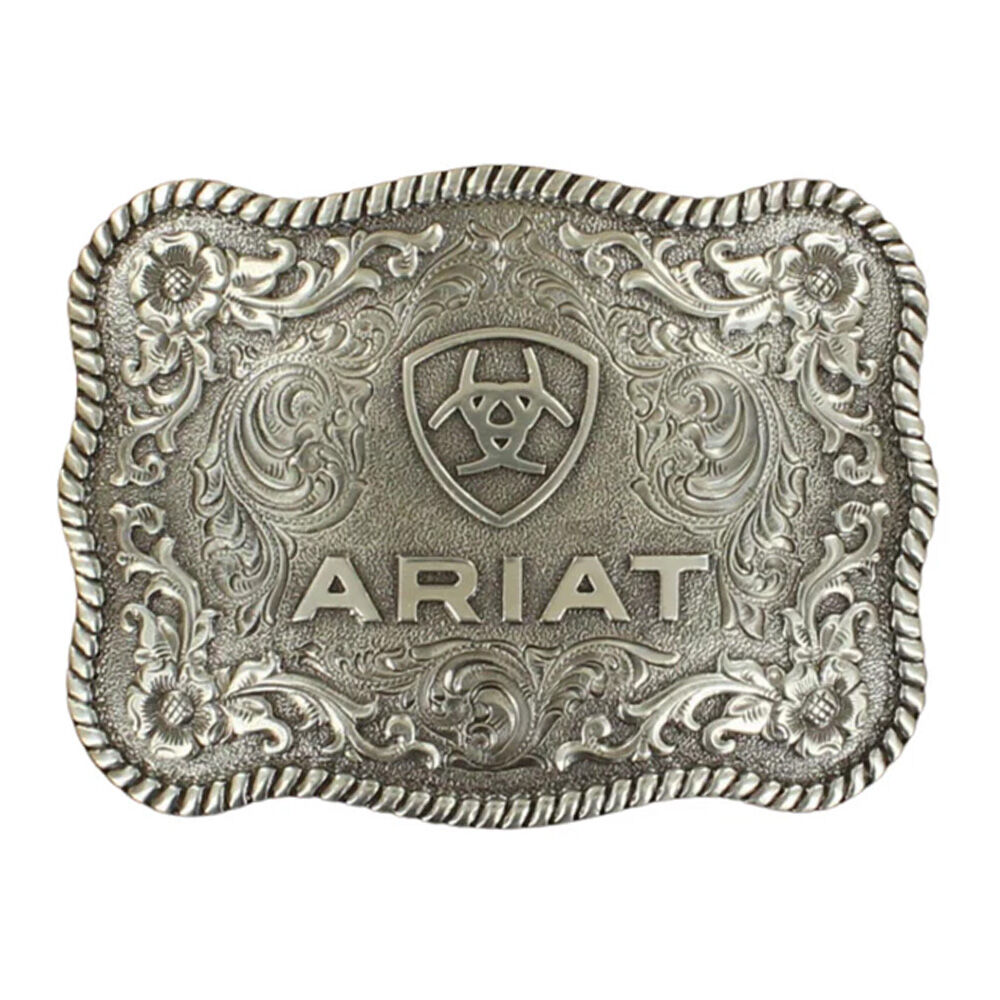 image of Women's Rectangle Rope Edge Belt Buckle