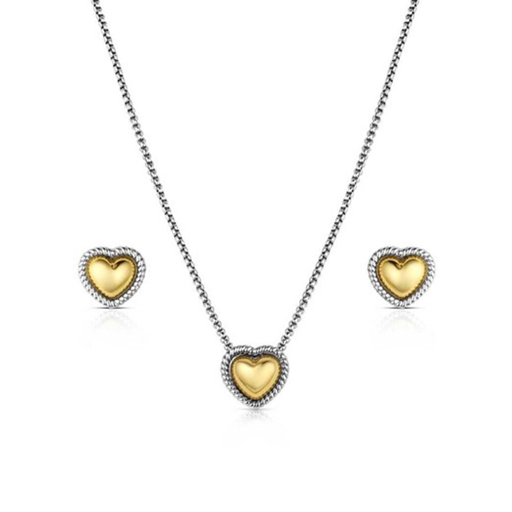 image of Women's Trio of Heart Jewelry Set