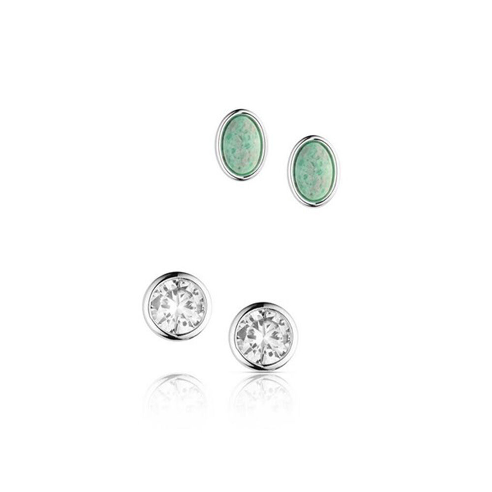 image of Women's Circle Four Earrings, 2 pk