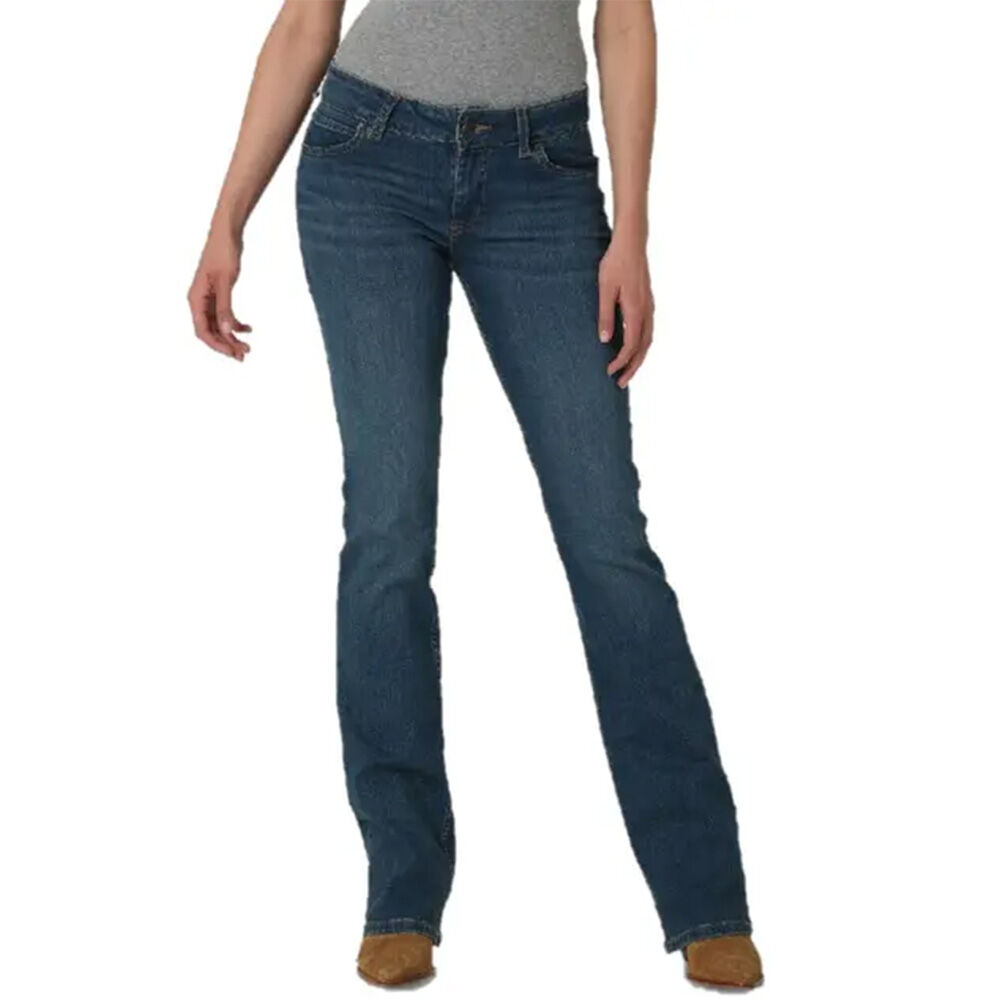 image of Women's Retro Mae Nadia Mid Rise Bootcut Jeans