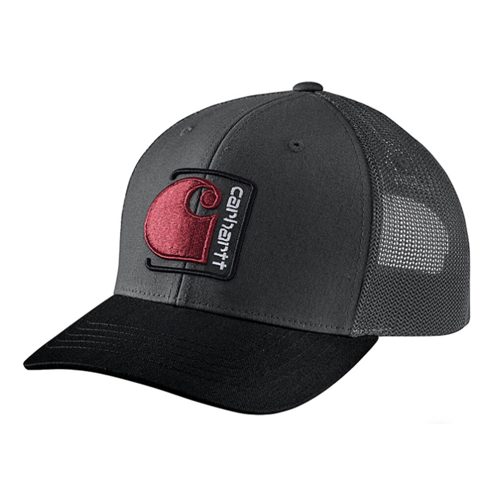 image of Men's Canvas Mesh-Back C Patch Cap