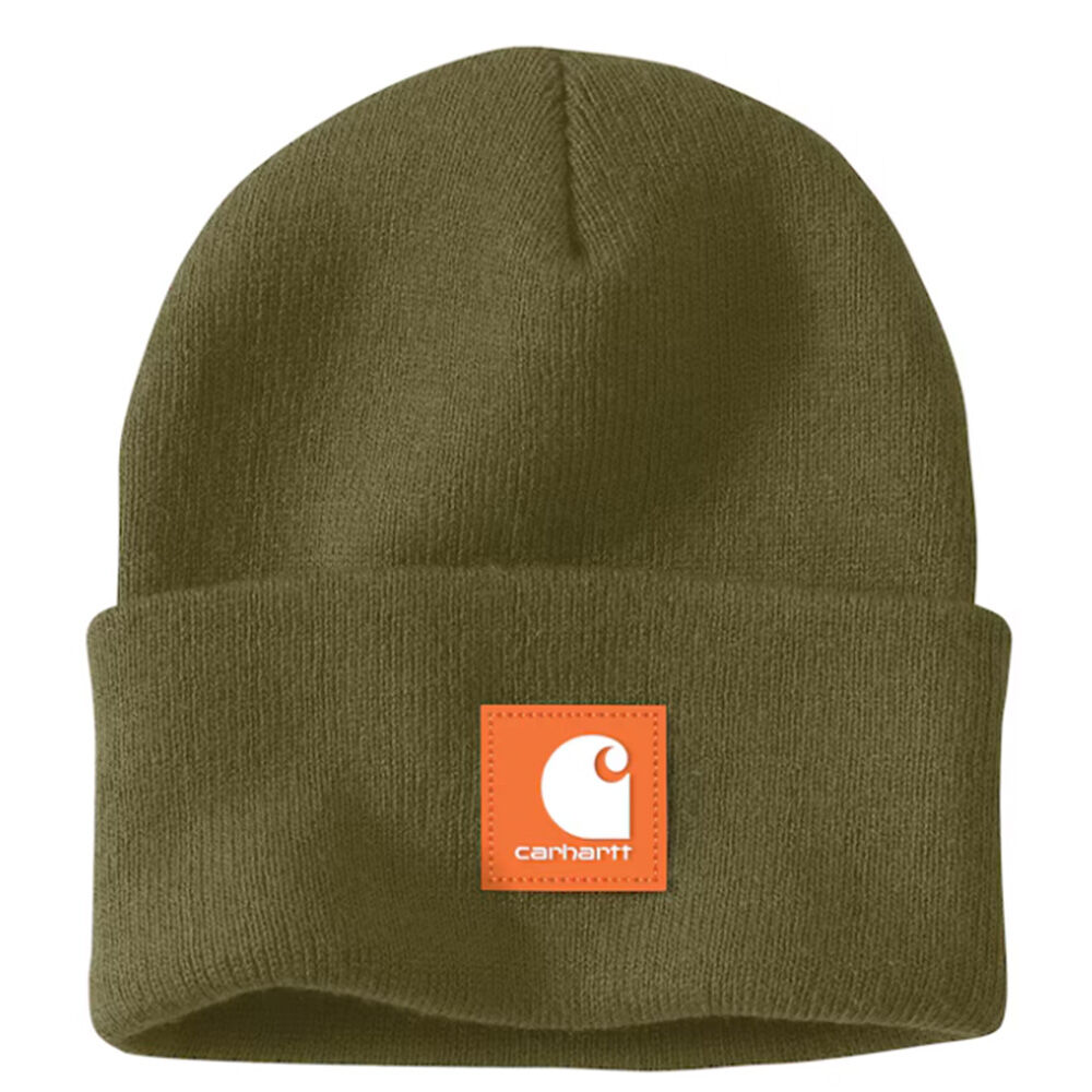 image of Men's Knit Rubber Patch Beanie