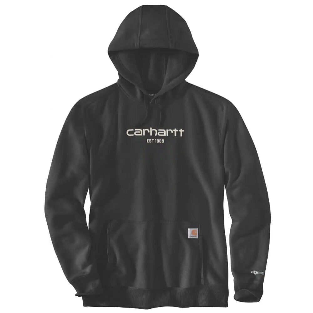 image of Men's Force Relaxed Fit Lightweight Logo Graphic Sweatshirt- Black
