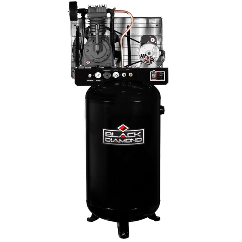 image of 80 gal Vertical Stationary Two Stage Air Compressor