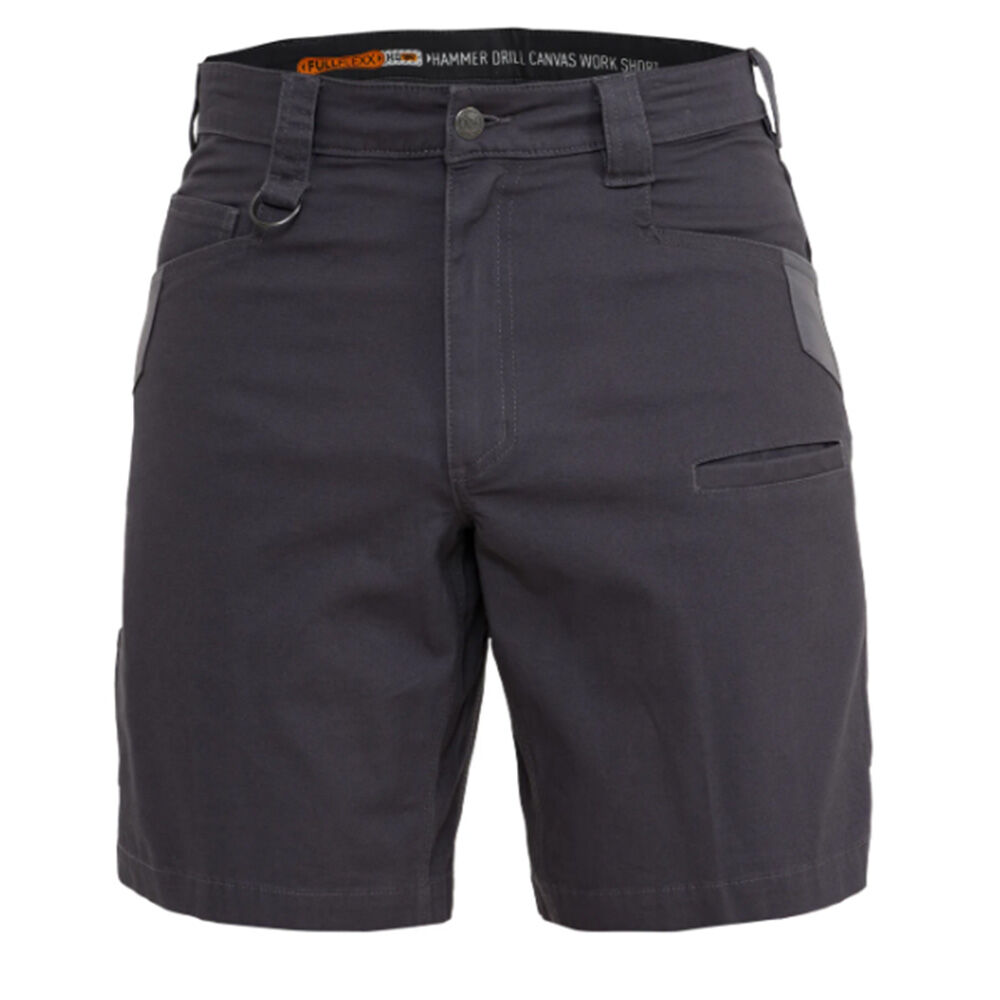 image of Men's FullFlexx HD Canvas Work Short- Wolf Grey