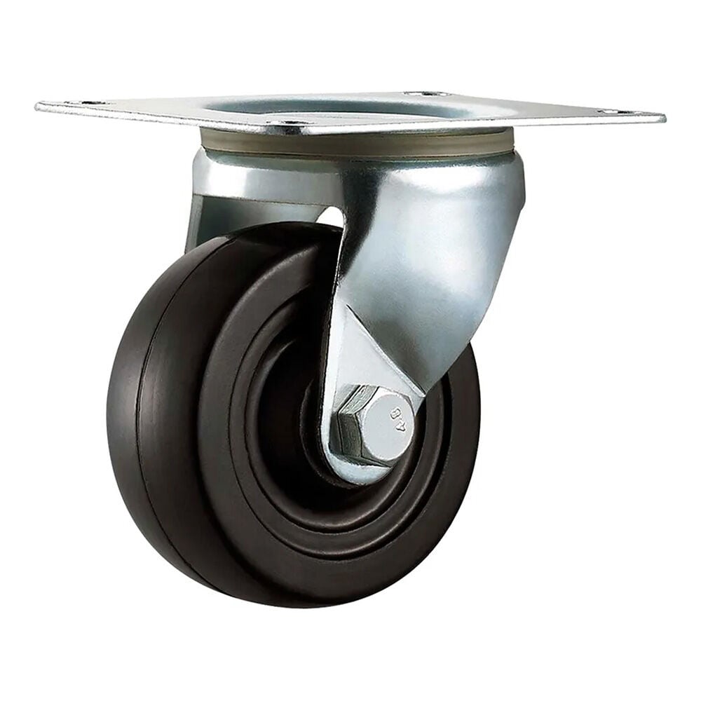 image of 3 in Rubber Swivel Plate Caster