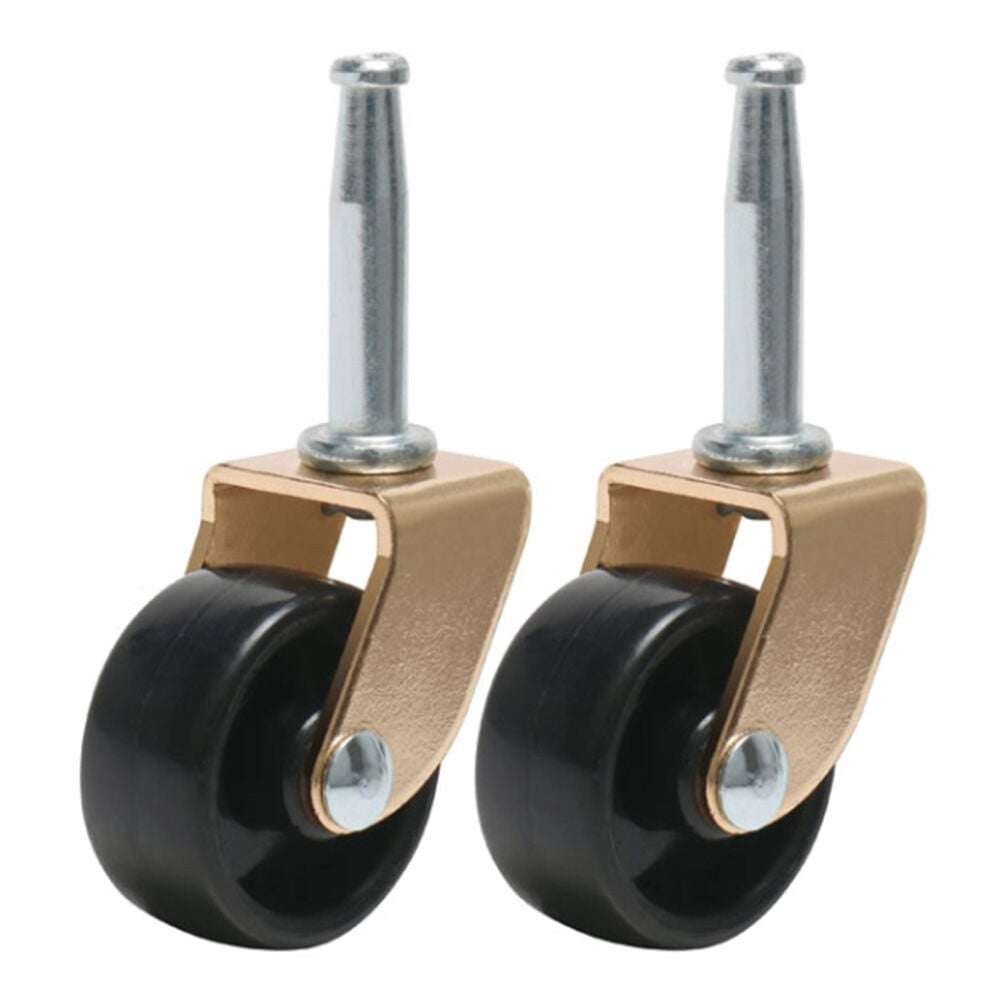 image of 1 5/8 in Rigid Stem Plastic Caster, 2 pk