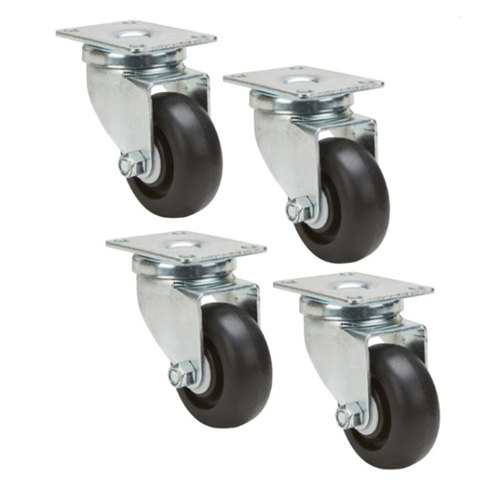 image of 3 in Swivel Plate Plastic Caster, 4 pk