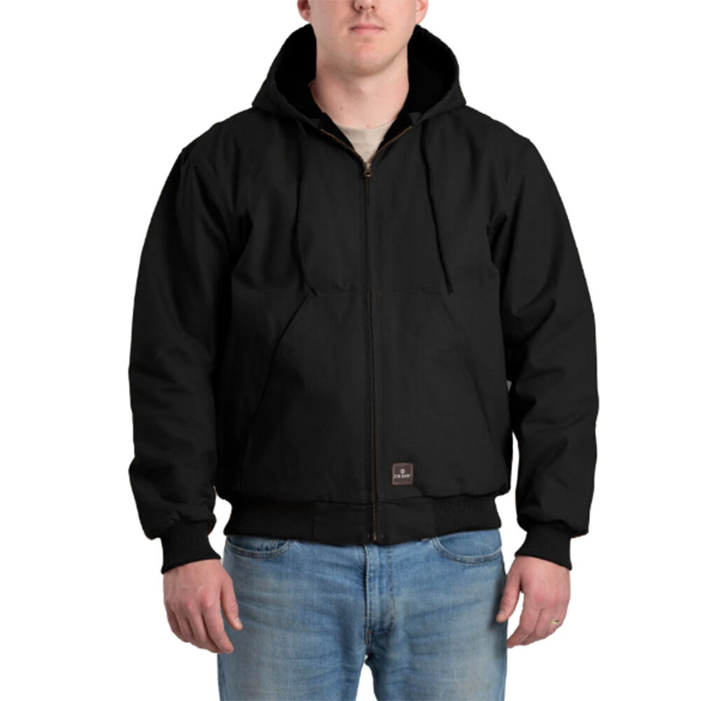 image of Men's Insulated Hooded Jacket- Brown