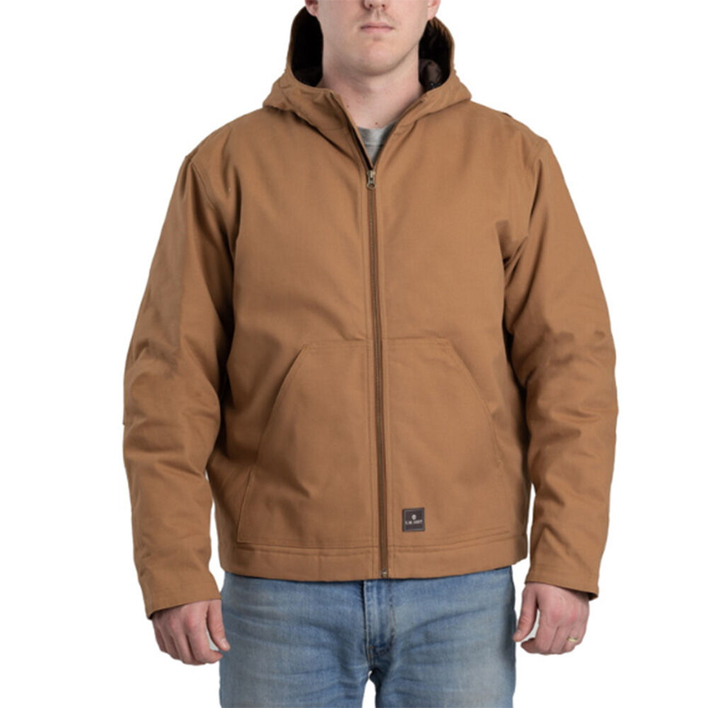 image of Men's Insulated Hooded Jacket- Black