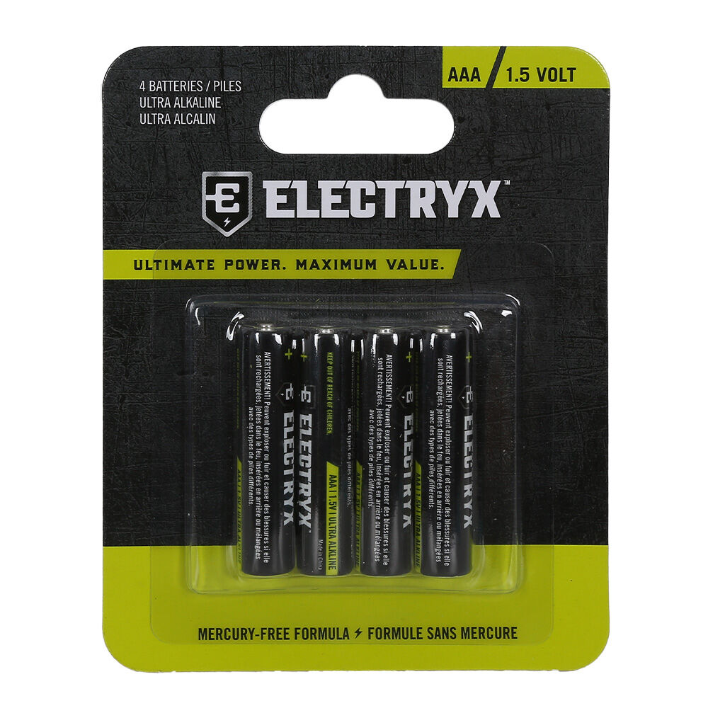 image of 1.5 Volt Ultra AAA Alkaline Batteries, 4 pk