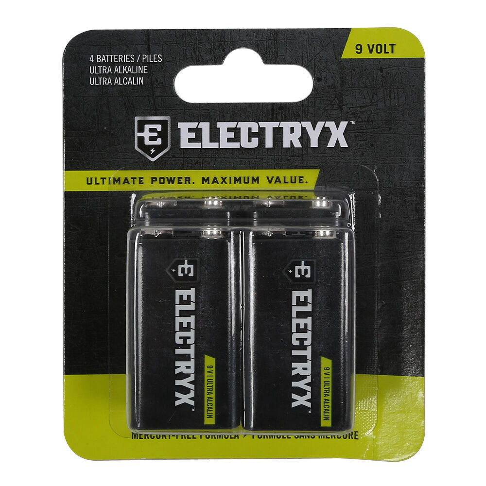 image of 9 Volt Ultra Alkaline Batteries, 4 pk