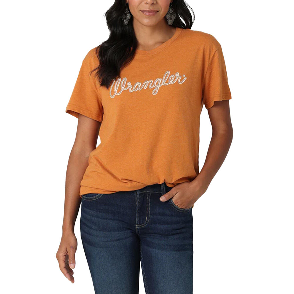 image of Women's Rope Logo Boyfriend Fit Short Sleeve Graphic Tee