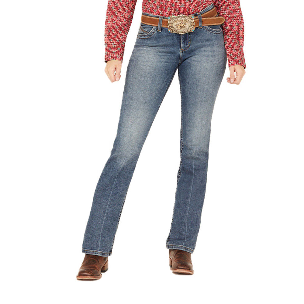 image of Women's Willow Medium Wash Mid Rise Bootcut Ultimate Riding Jeans