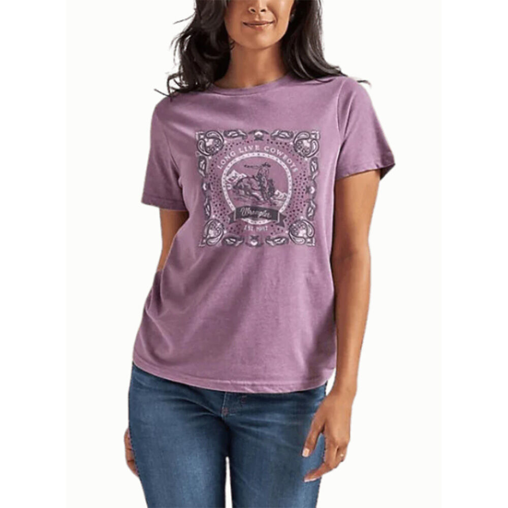 image of Women's Bandana Western Short Sleeve Graphic T-Shirt