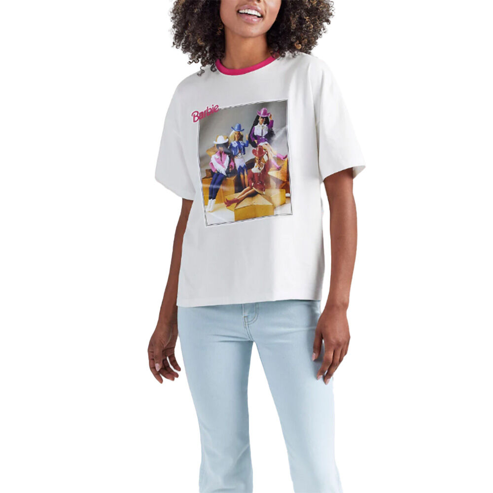 image of Women's Barbie Girlfriend Fit Short Sleeve Graphic T-Shirt