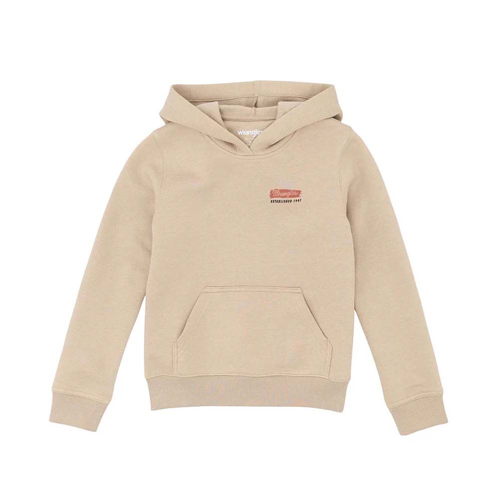 image of Kid's Long Live Cowboys Graphic Hoodie, Cream