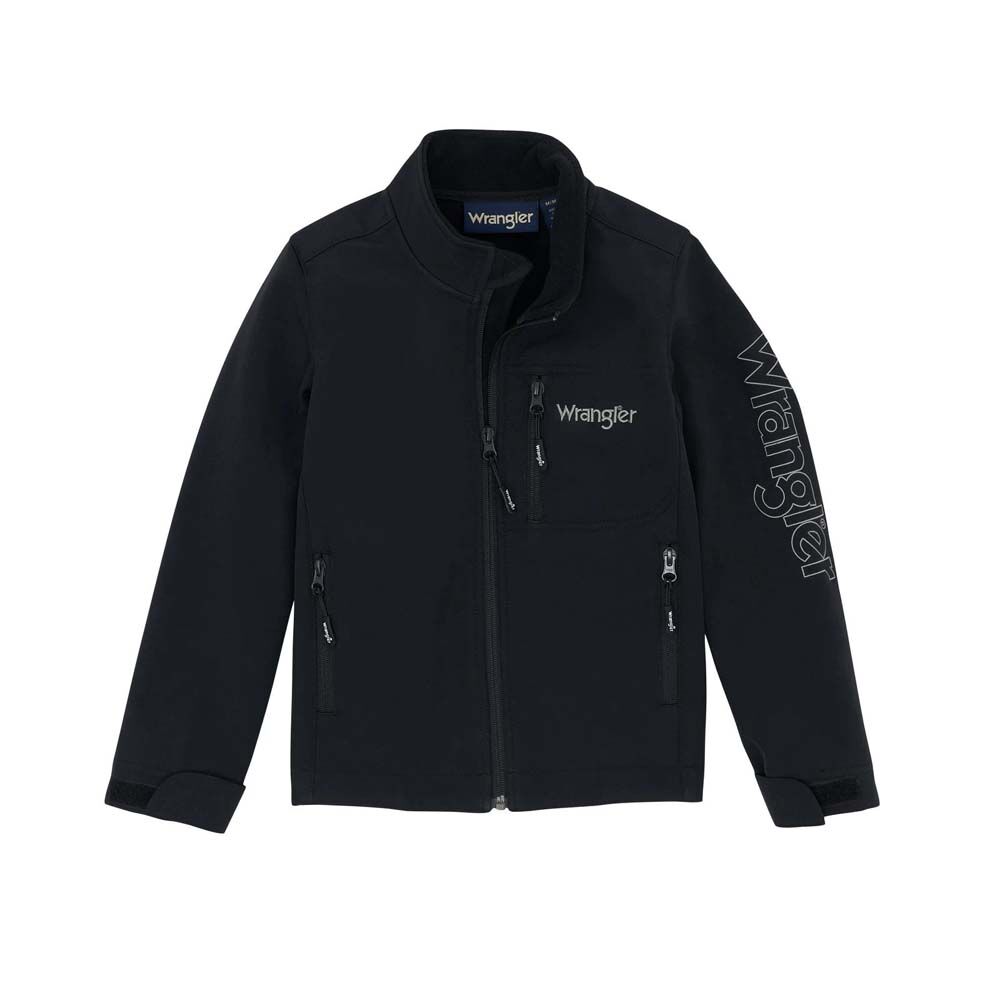 image of Boy's Logo Trail Jacket, Black