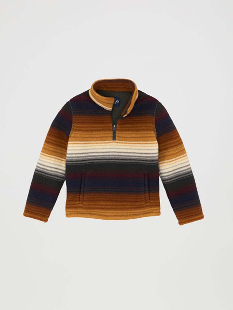 image of Boy's Sherpa 1/4 Zip Jacket, Multi
