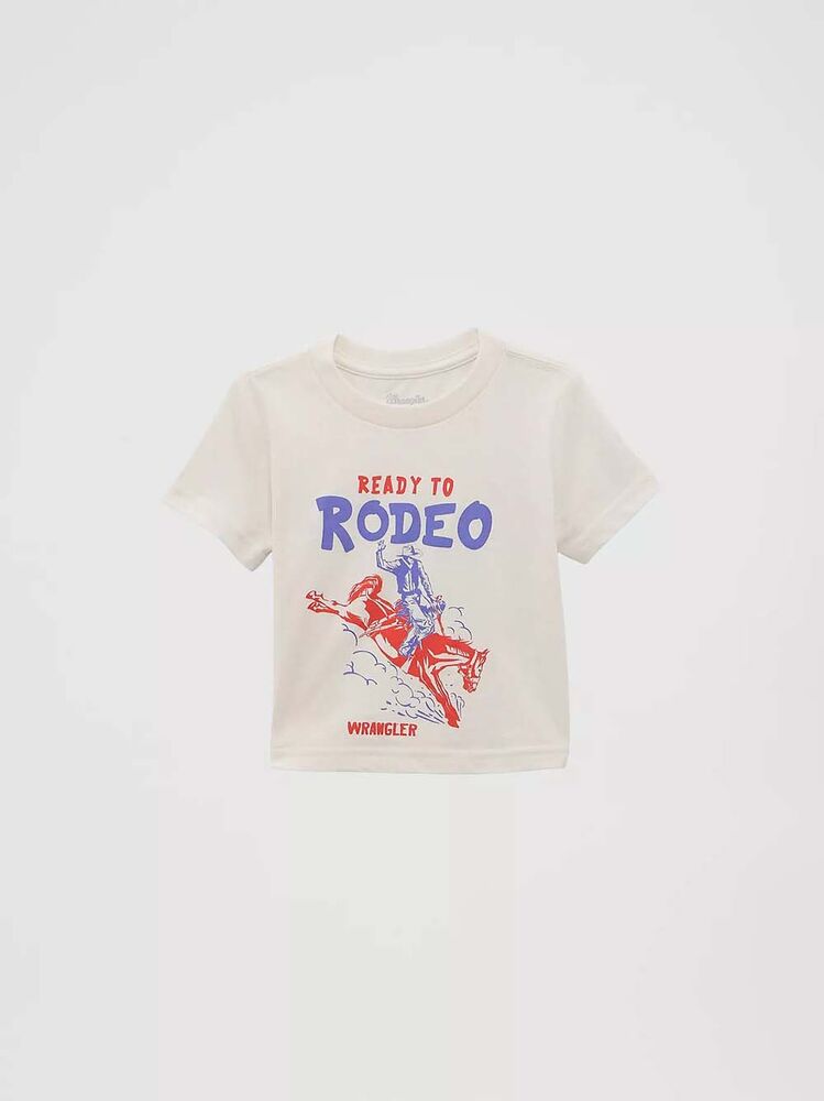 image of Kid's Graphic Short Sleeve T-Shirt, Rodeo White