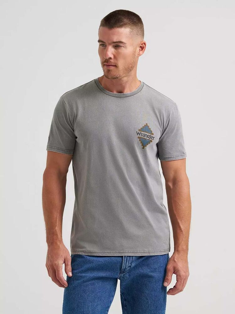 image of Men's Graphic Short Sleeve T-Shirt, Gray Heather