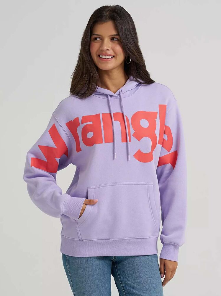 image of Women's Bold Logo Hoodie, Pastel Purple