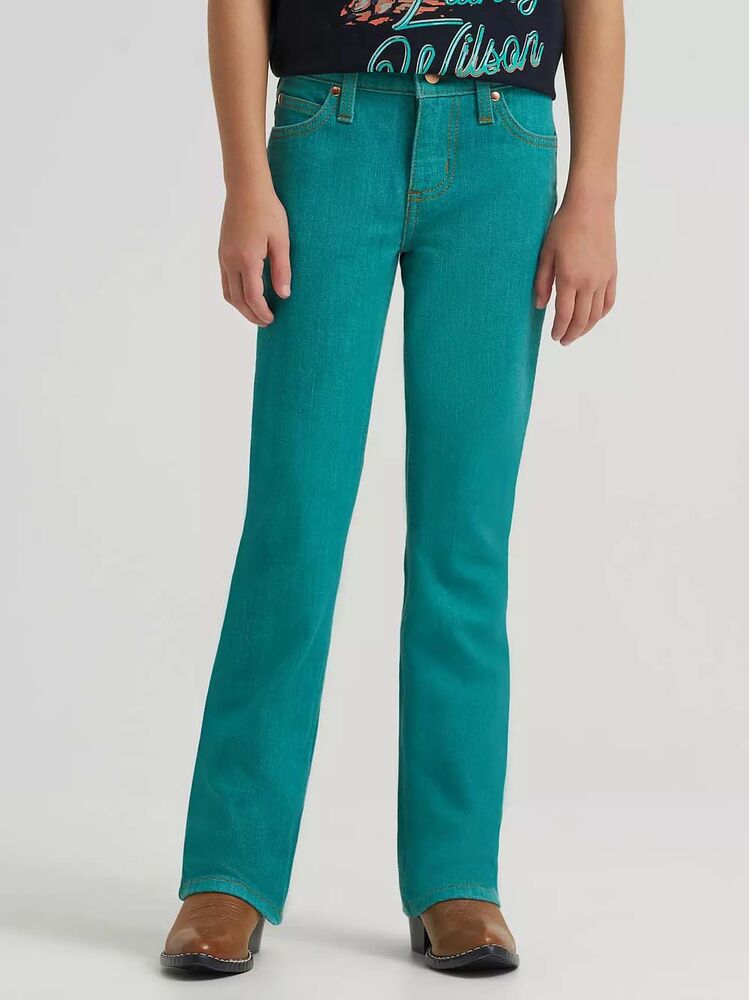 image of Girl's Lainey Wilson Boot Hugger Jean, Turquoise