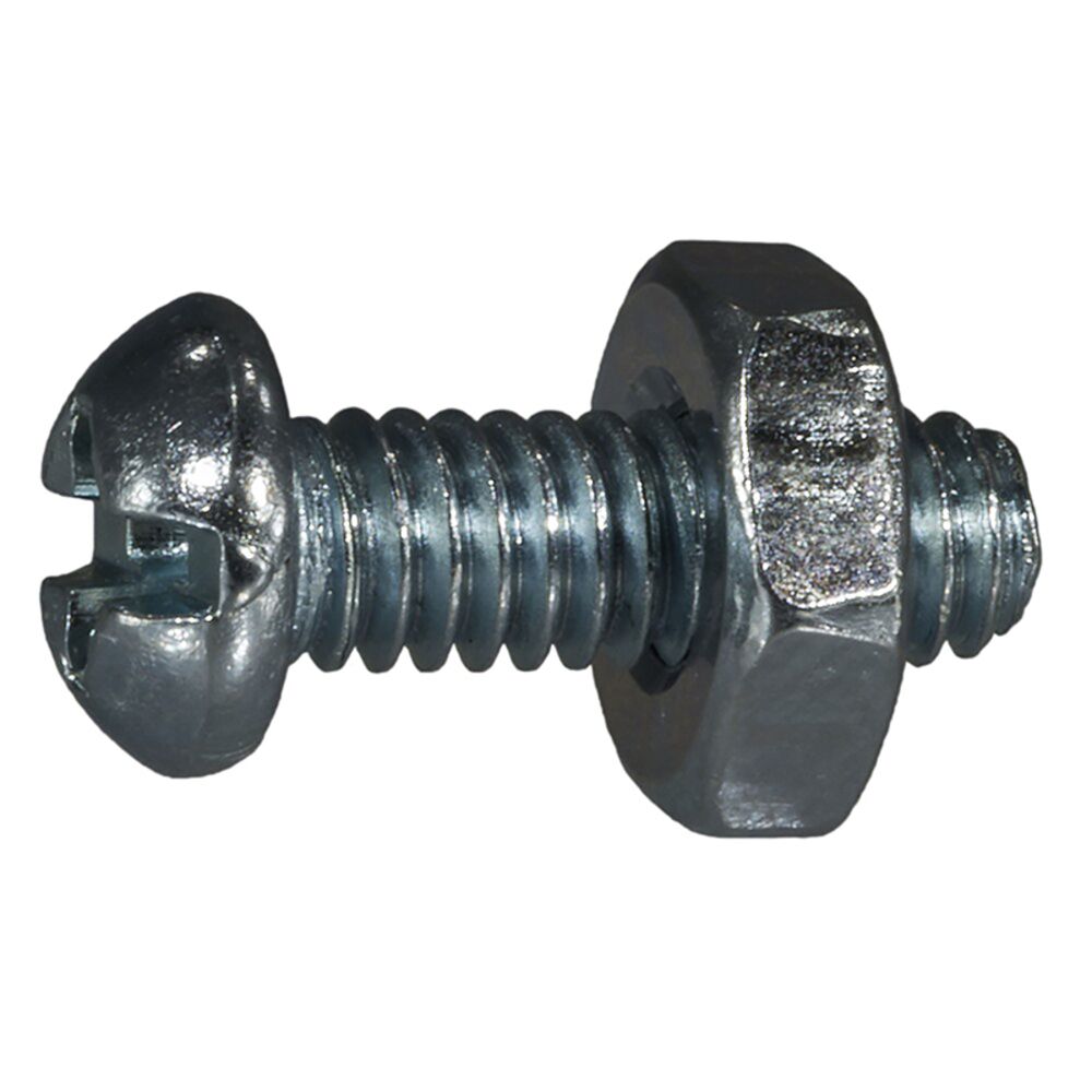 image of 10-24 x 1/2 Combo Round Machine Screws - 11955