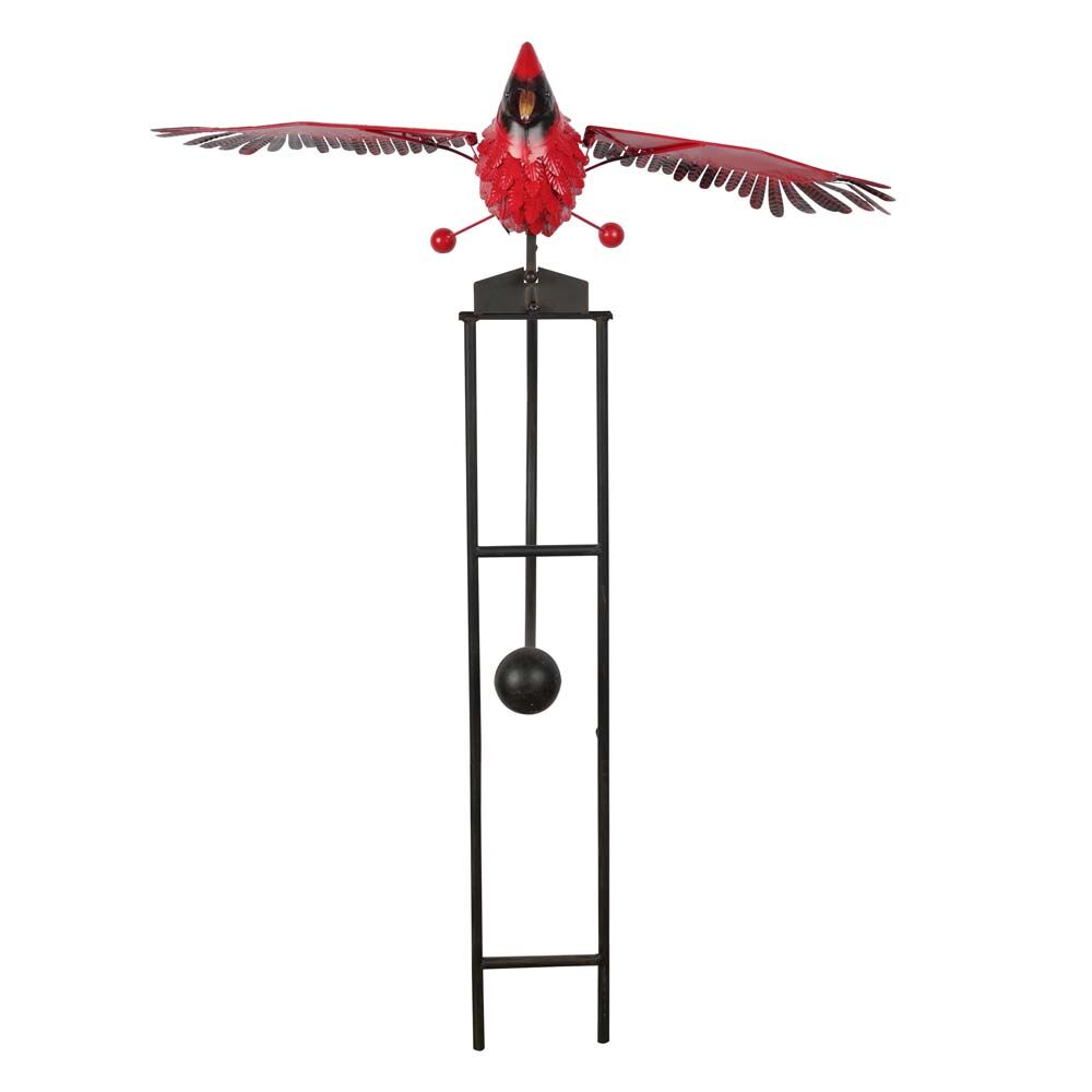 image of Rocking Cardinal Metal Stake