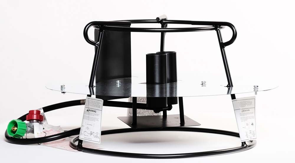 image of Steel Portable Propane Outdoor Double Jet Cooker Package, 12 in