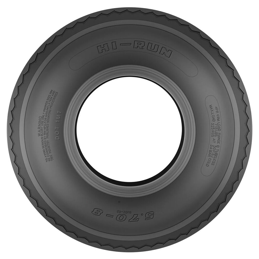 image of 5 3/4 in x 8 in 2-Ply Highway Trailer Tire