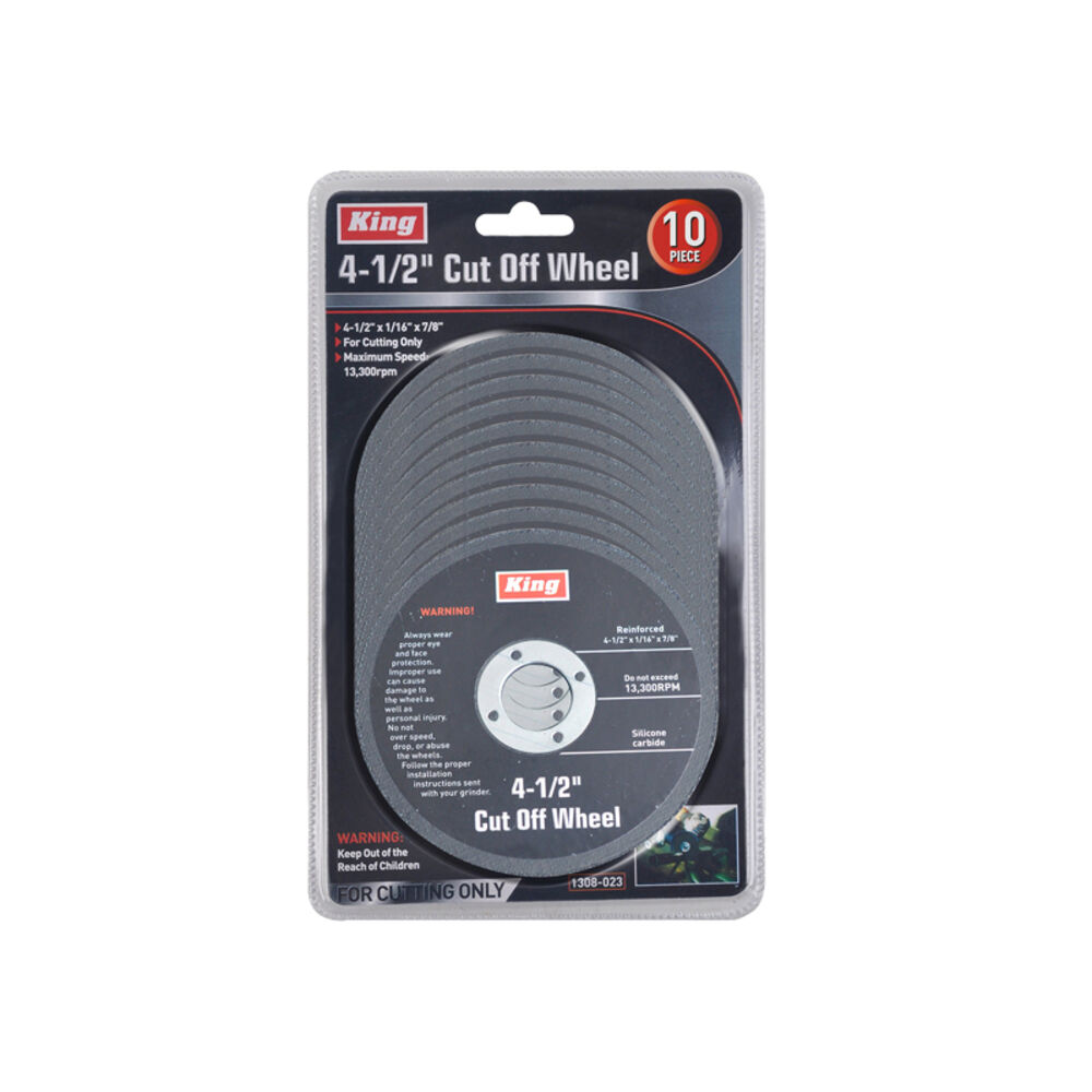 image of King 10 Piece 4-1/2-inch Cut Off Wheel