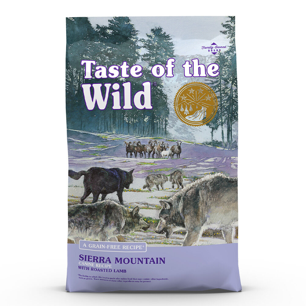 image of Taste of the Wild Dry Dog Food- Sierra Mountain, Grain-Free, Roasted Lamb, 5 lb