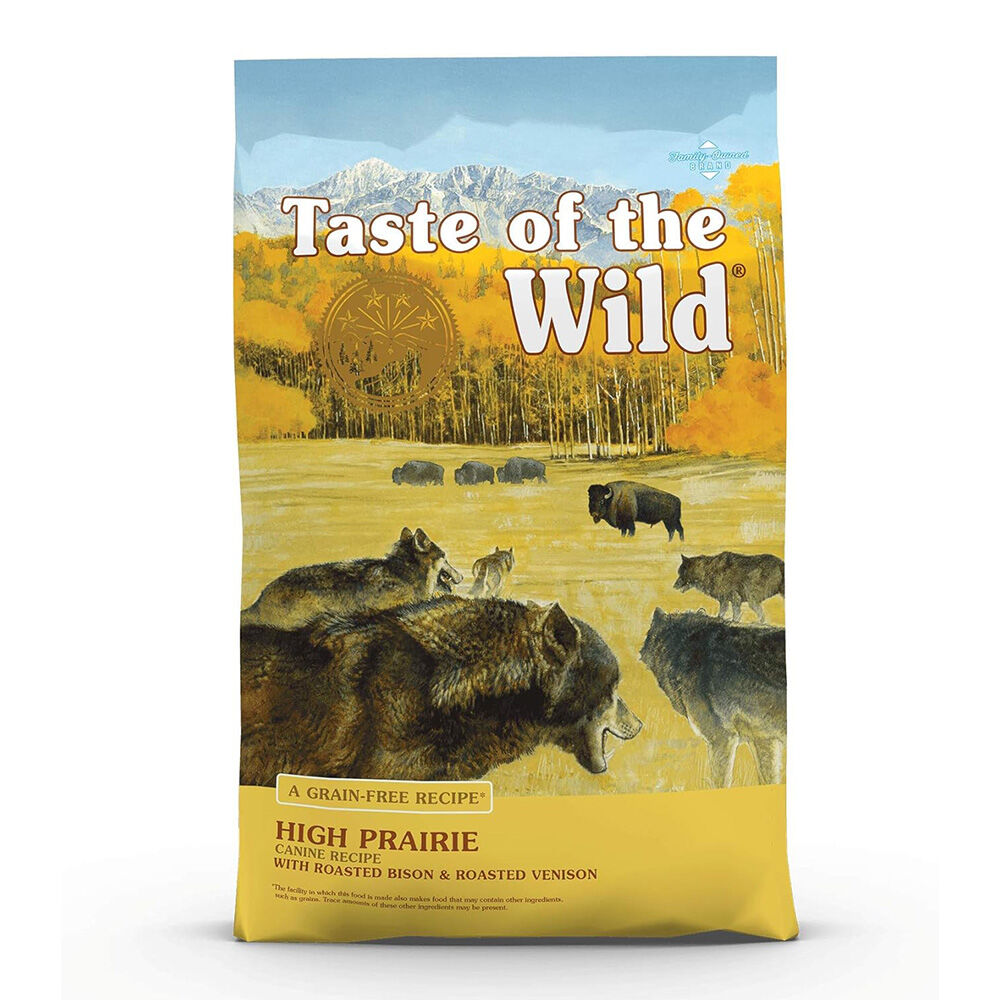 image of Taste of the Wild Dry Dog Food- High Prairie, Grain-Free, Roasted Bison and Venison, 14 lb