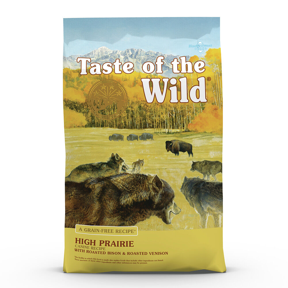 image of Taste of the Wild Dry Dog Food- High Prairie, Grain-Free, Roasted Bison and Venison, 14 lb